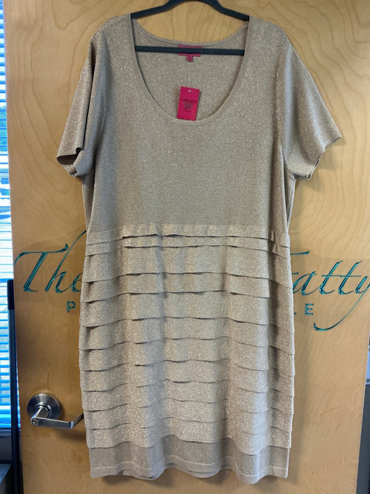 Carmen Marc Vlavo Dress - Gold - 3X NWT