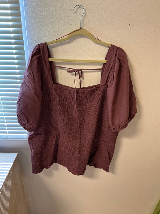 Ava & Viv Blouse - Mauve - 4X