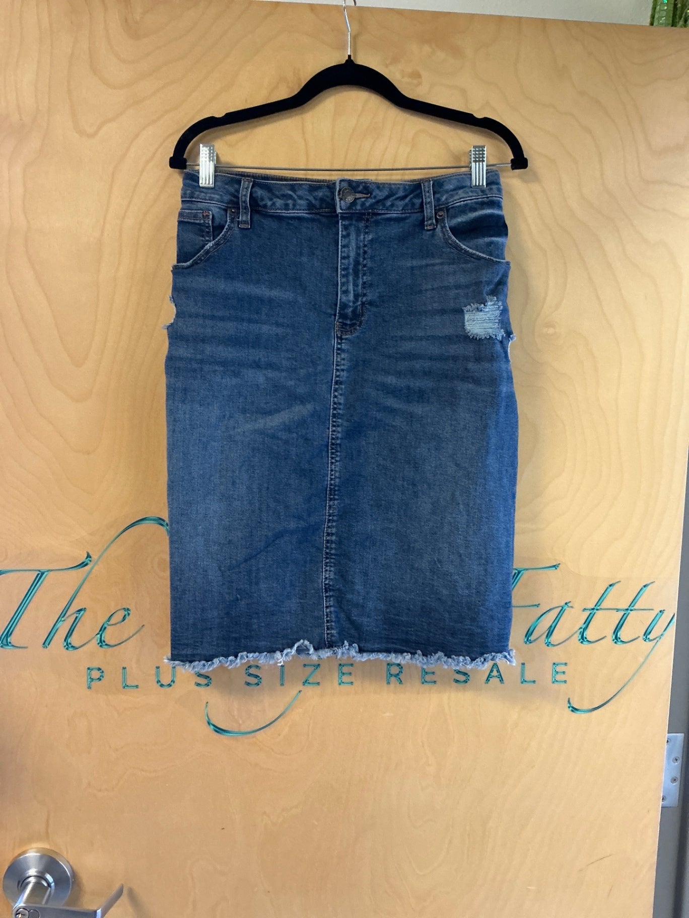 Cato Denim Skirt - Blue - 18