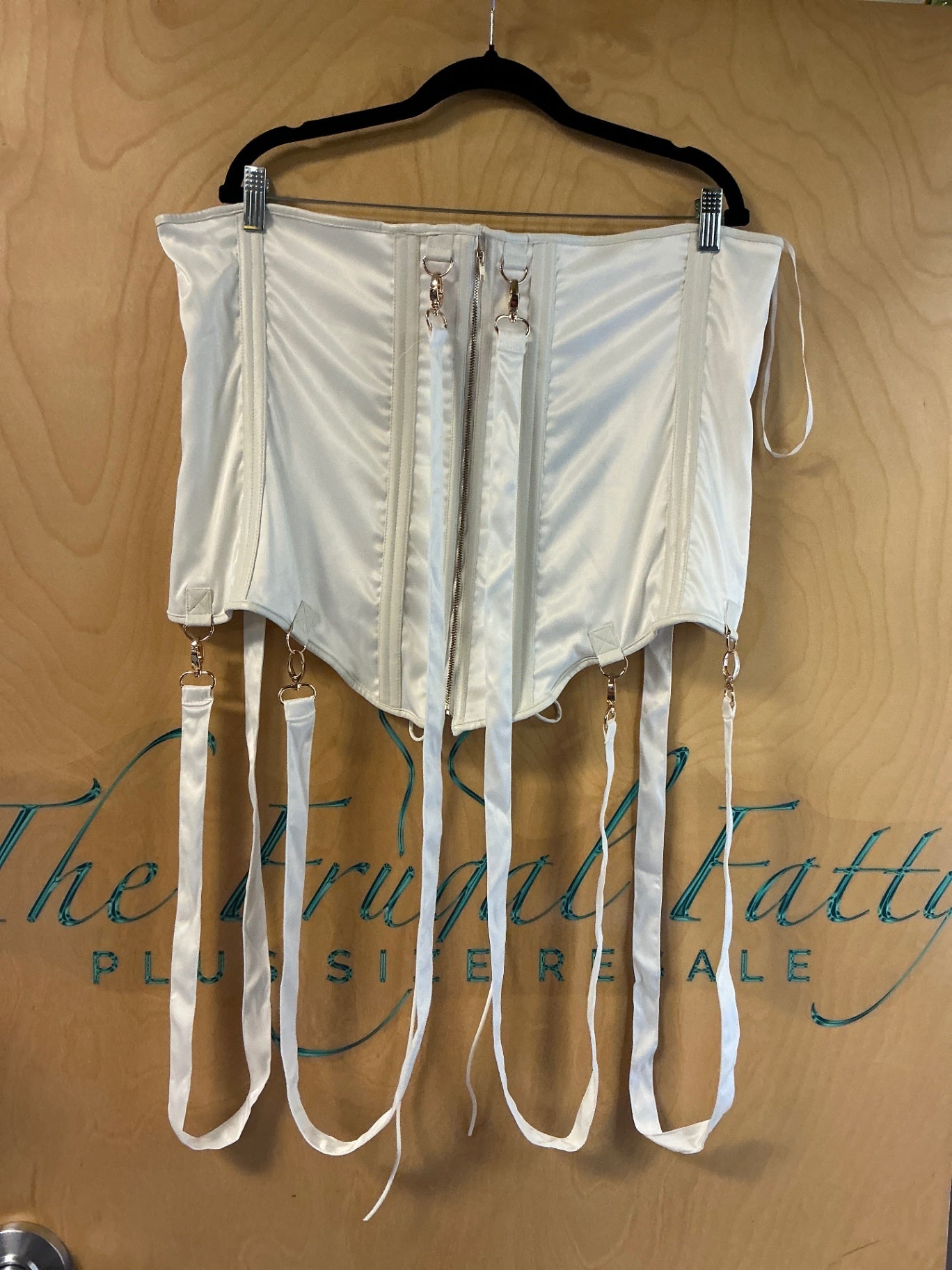 Akira Steampunk Corset - Cream/White - 2X NWT