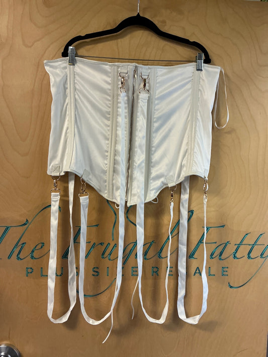 Akira Steampunk Corset - Cream/White - 2X NWT