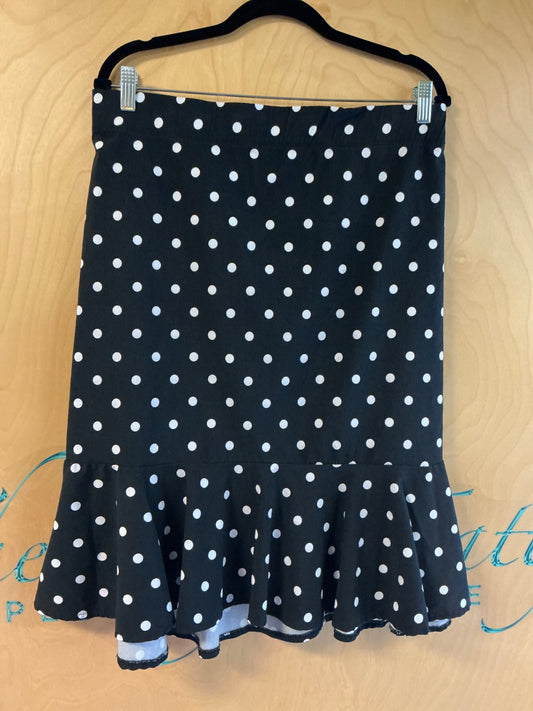 Ashley Stewart Skirt - Black with white polka dots - 26/28