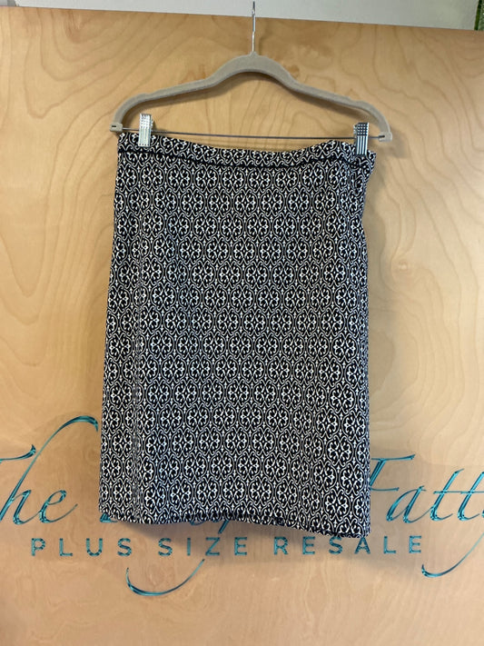 Cato Skirt - Black and white - 3X