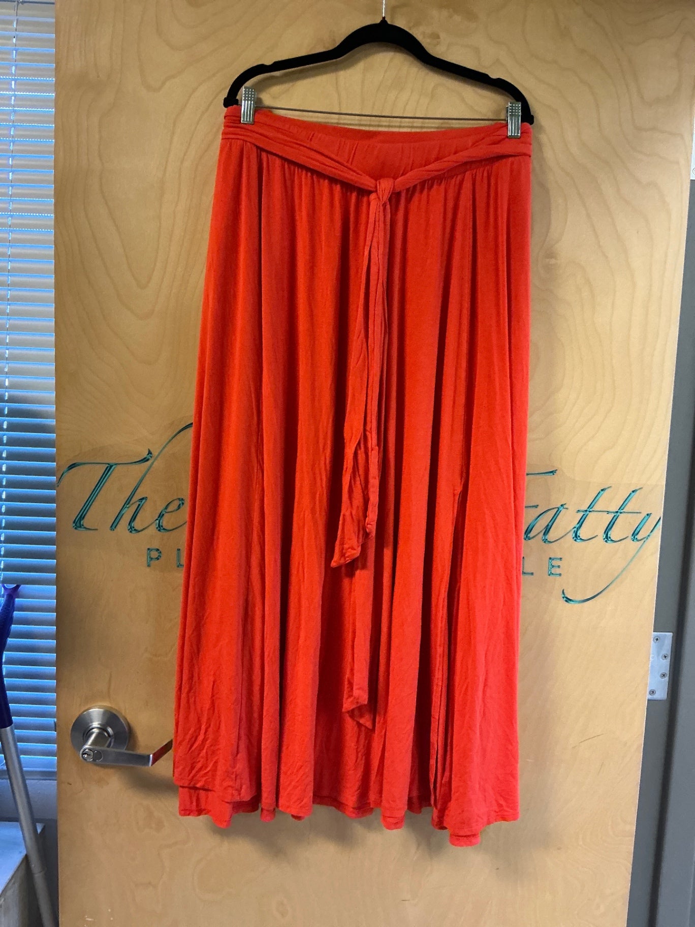 Ava & Viv Maxi Skirt - Orange - 3X