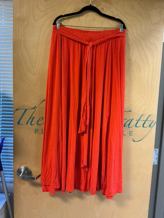 Ava & Viv Maxi Skirt - Orange - 3X