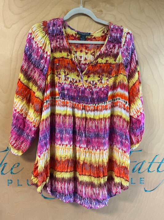 Chelsea & Theodore Blouse - Multicolor - 2X