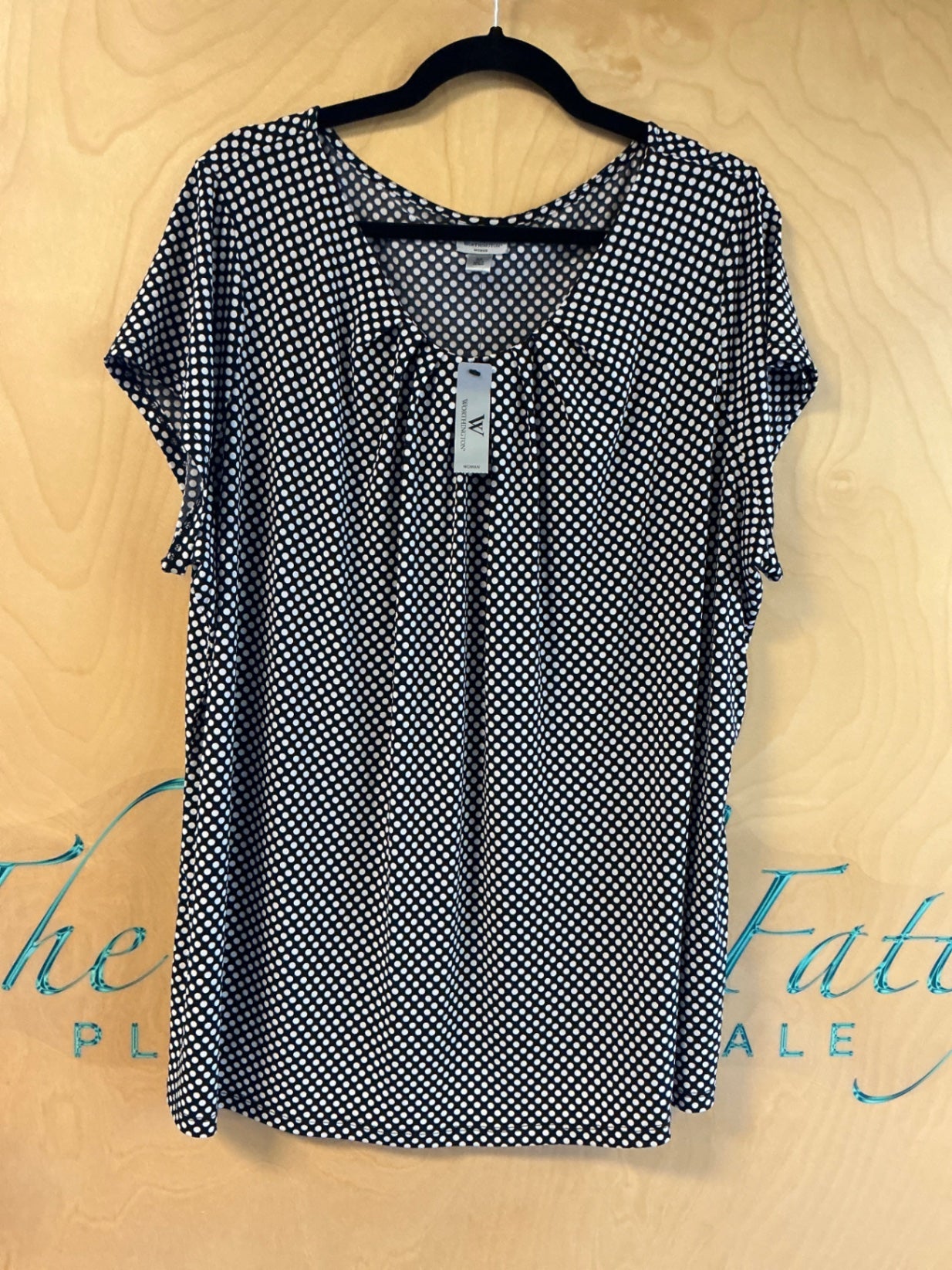 Worthington Woman Blouse - Black and white - 3X NWT
