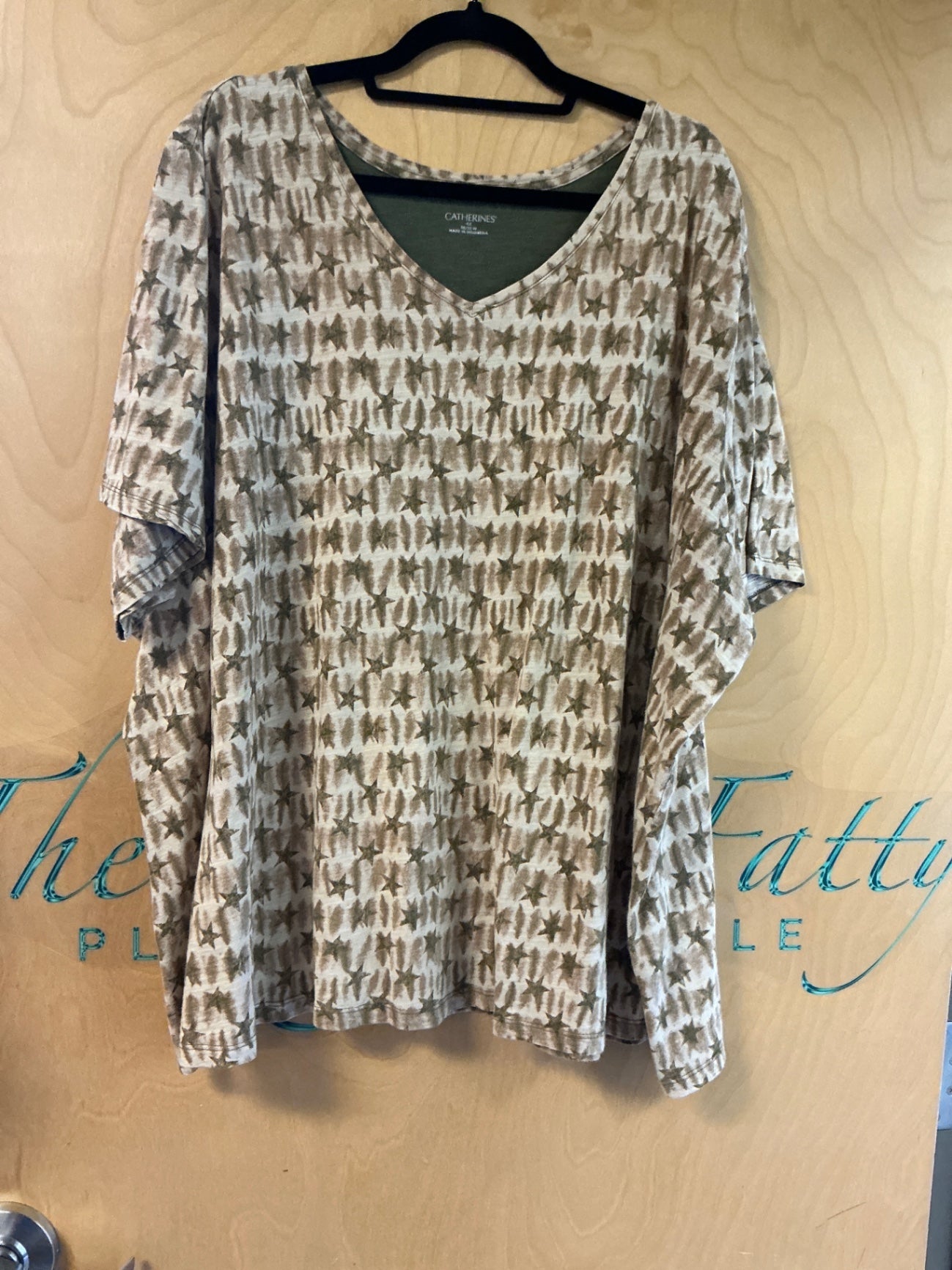 Catherine’s T-Shirt - Beige and brown - 4X