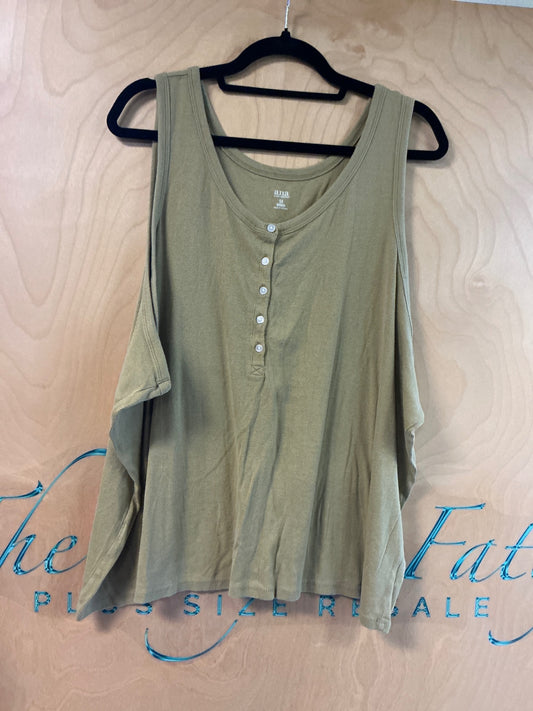 a.n.a Tank Top - Olive Green - 5X