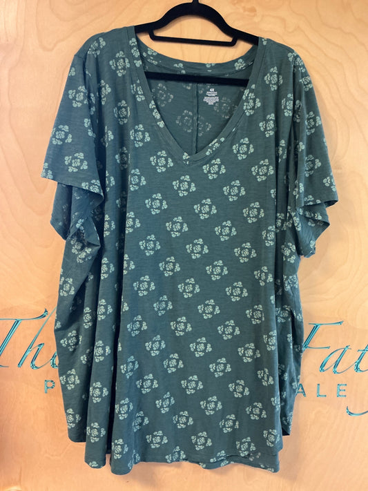 Catherine’s T-Shirt - Greenish Blue - 4X