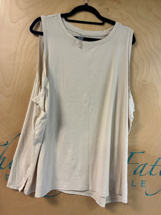 Zuda Tank Top - Cream - 4X