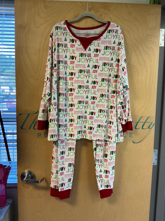 Wondershop Pajama Set - Multicolor (red, green, white) - 2X