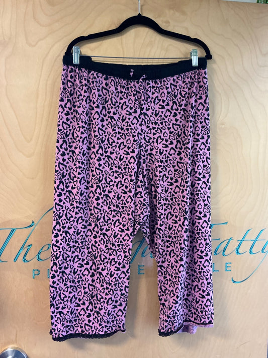Cacique Pajama Pants - Pink and black - 26/28