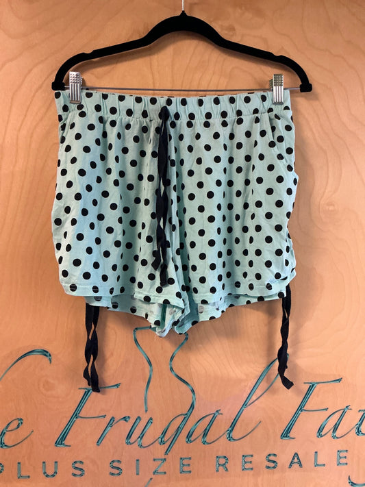 Bobbie Brooks Pajama Shorts - Light Blue - 3X