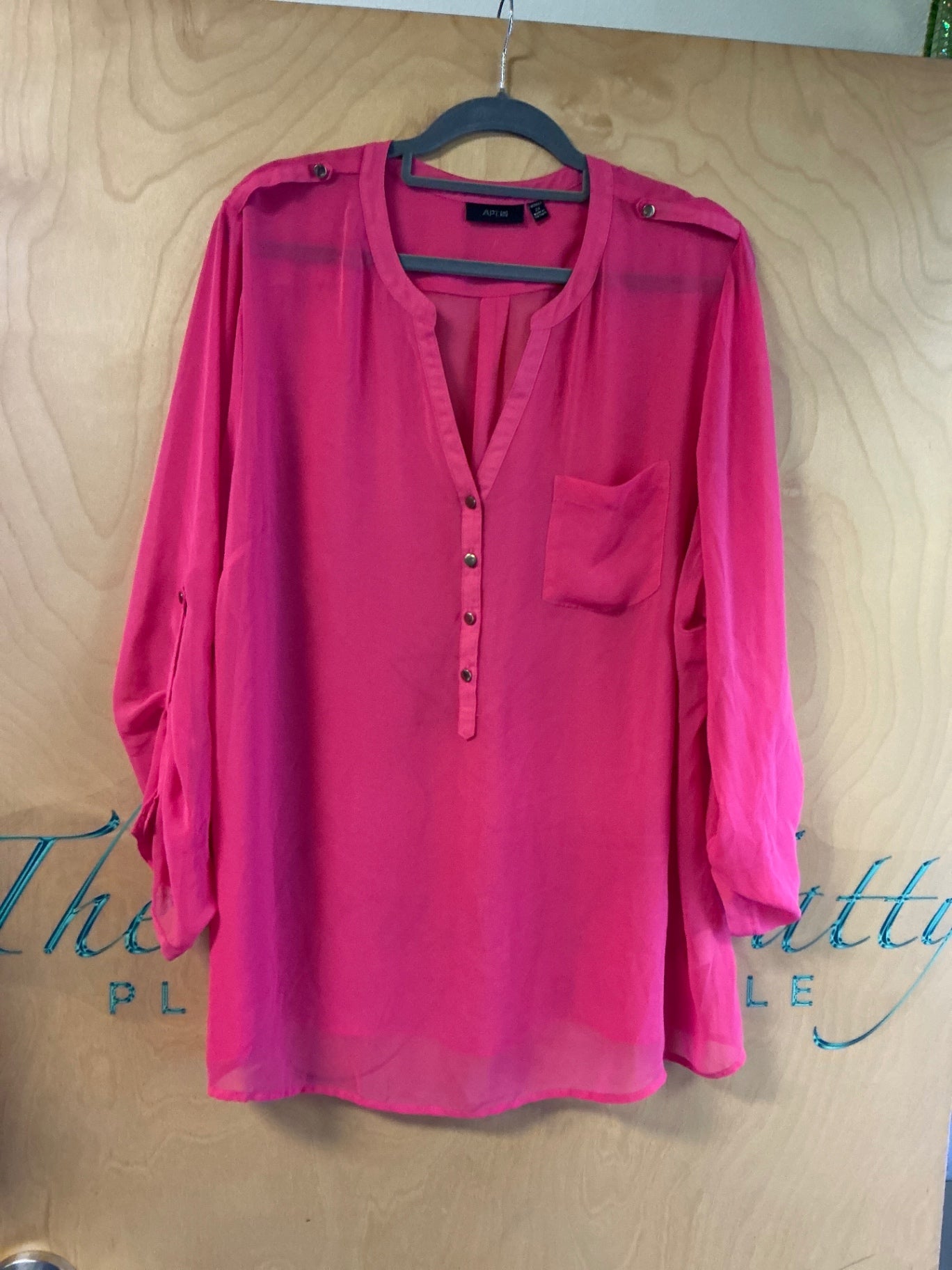 Apt. 9 Blouse - Pink - 2X