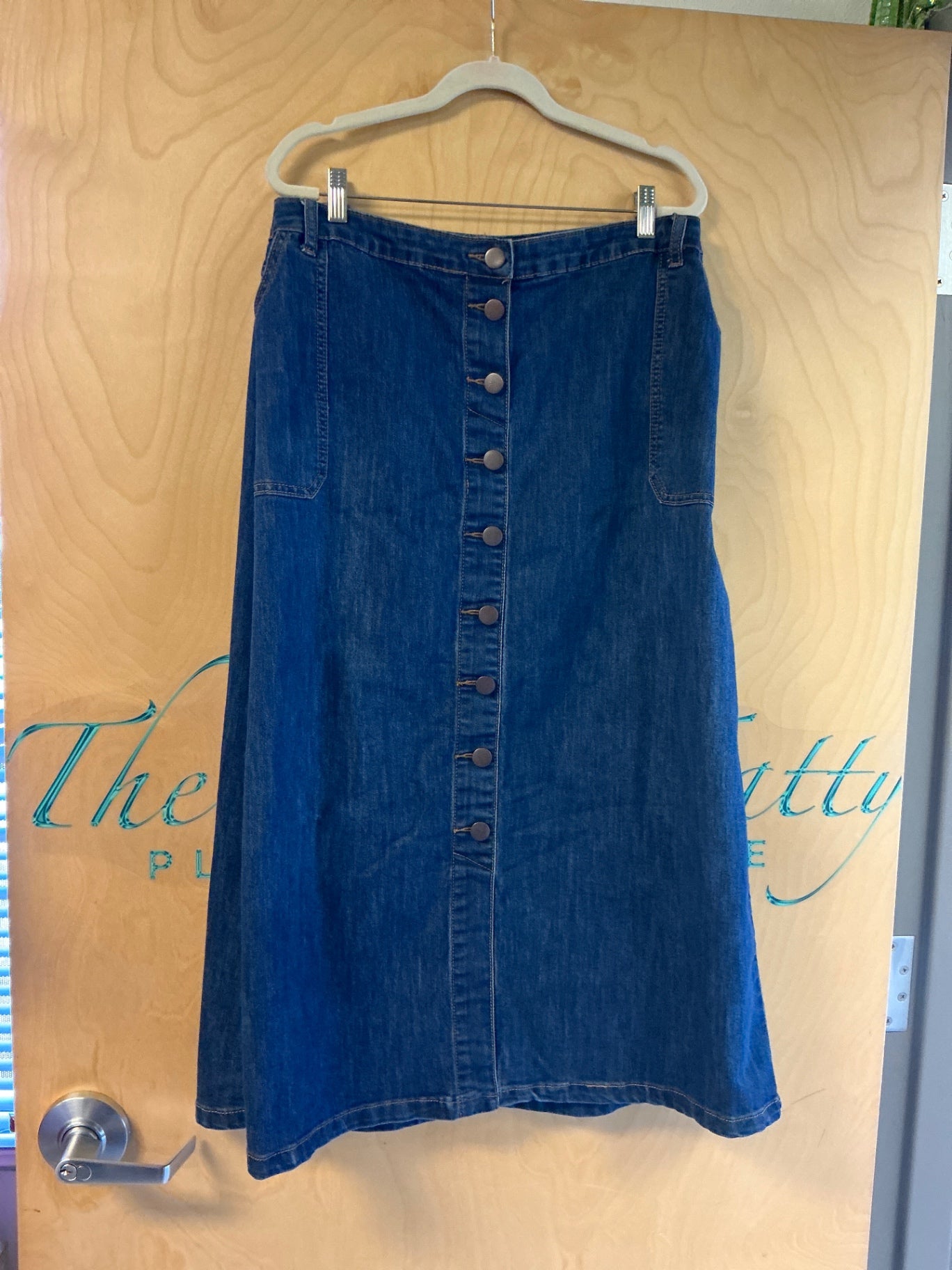 Cato Denim Skirt - Blue - 22W