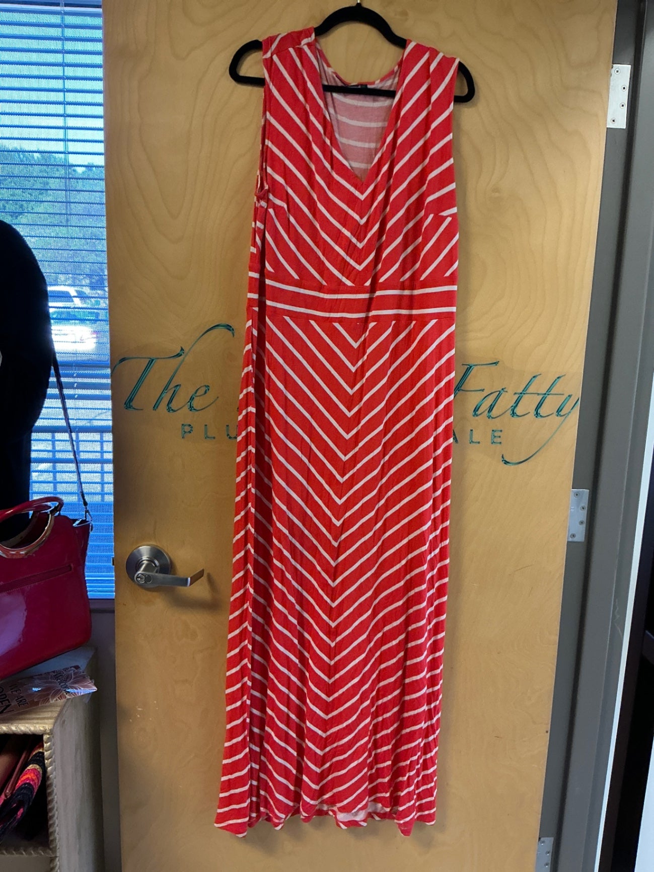 Apt 9 Dress - Red and white - 2X