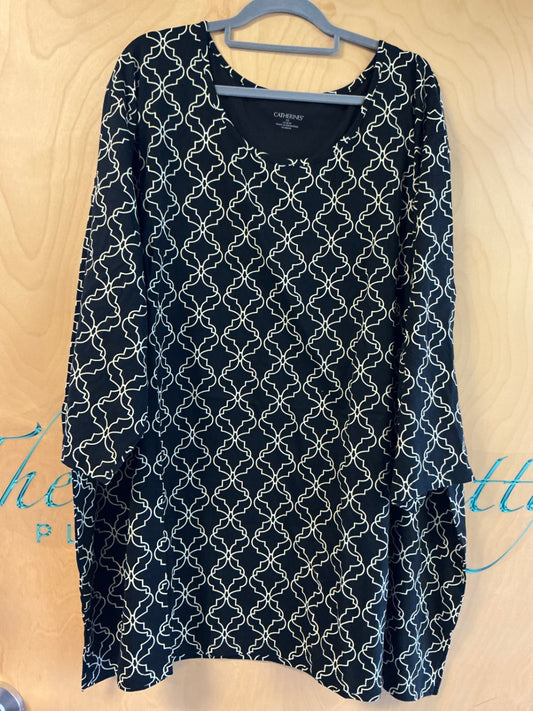 Catherines 3/4 Sleeve T-Shirt - Black and white - 34/36 NWT