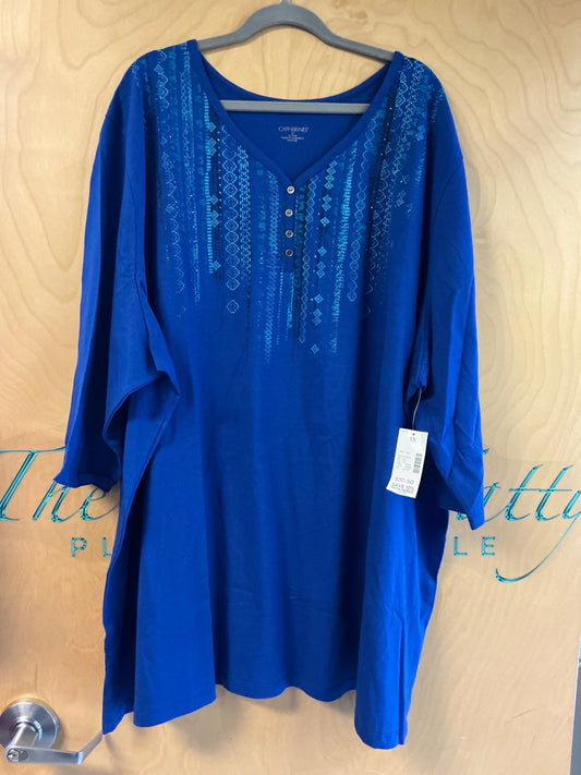 Catherines Embellished T-Shirt - Blue - 34/36