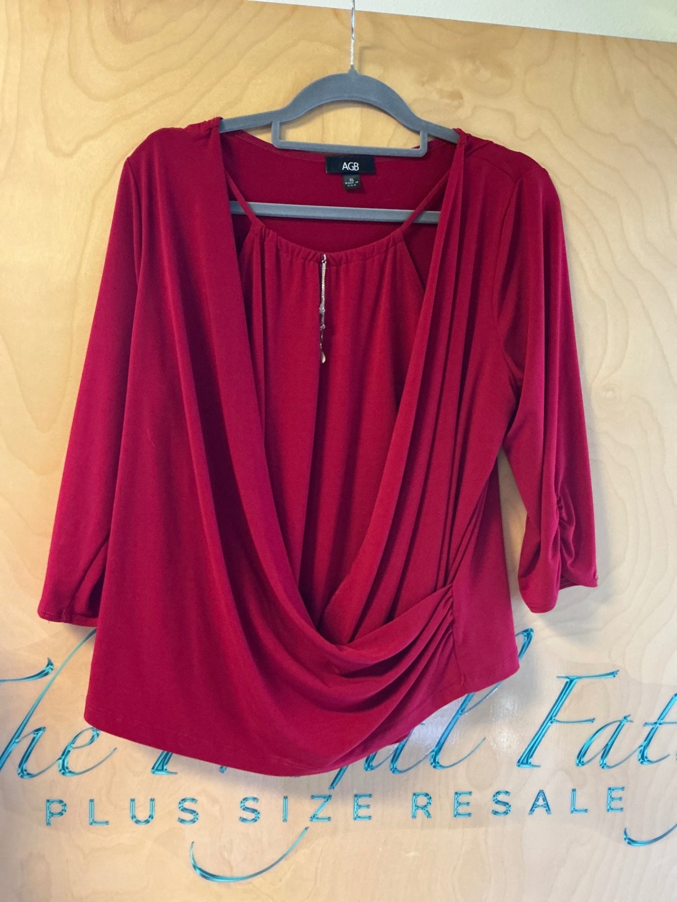 AGB Blouse - Red - XL