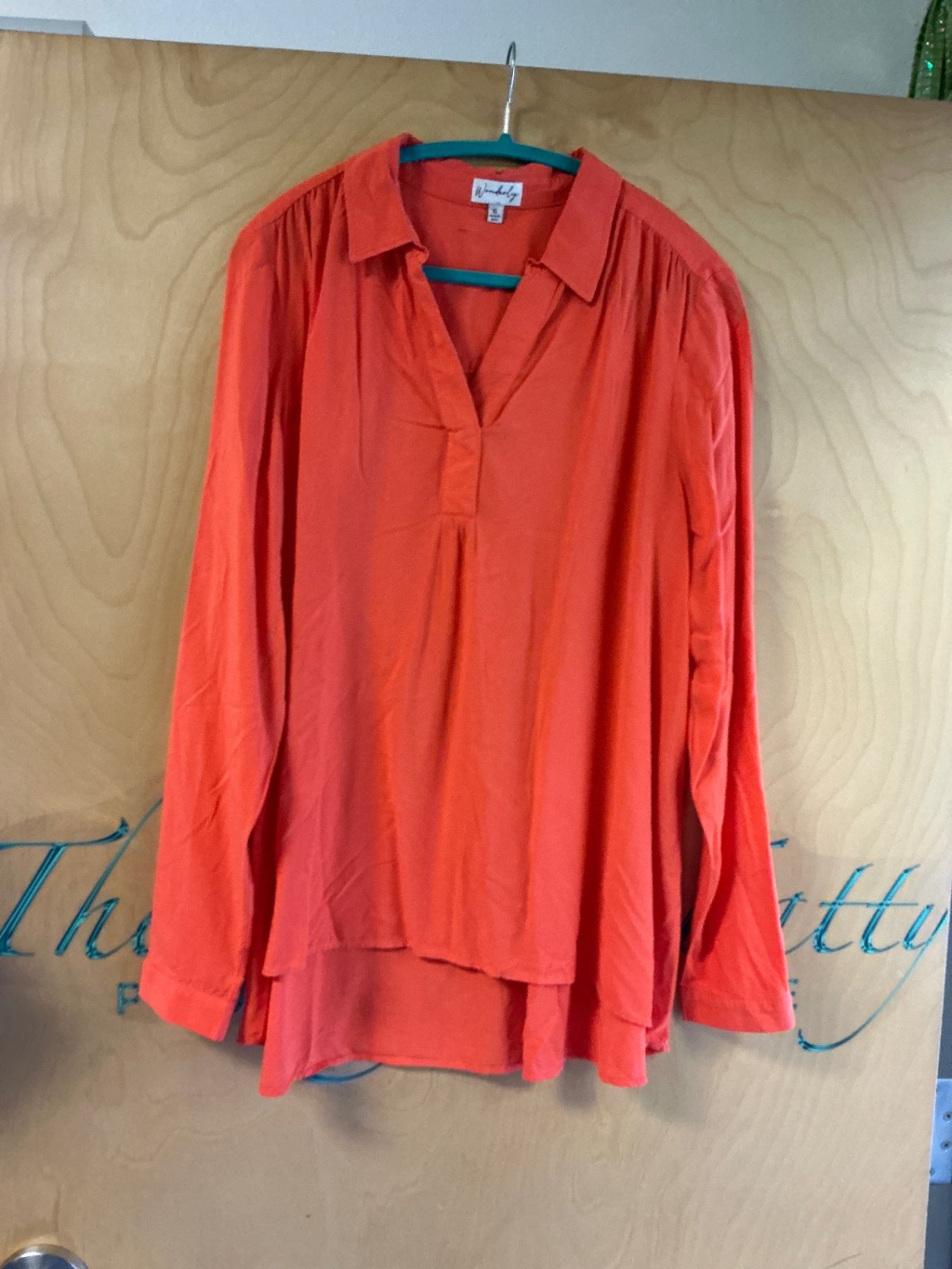 Wonderly Blouse - Orange - XL