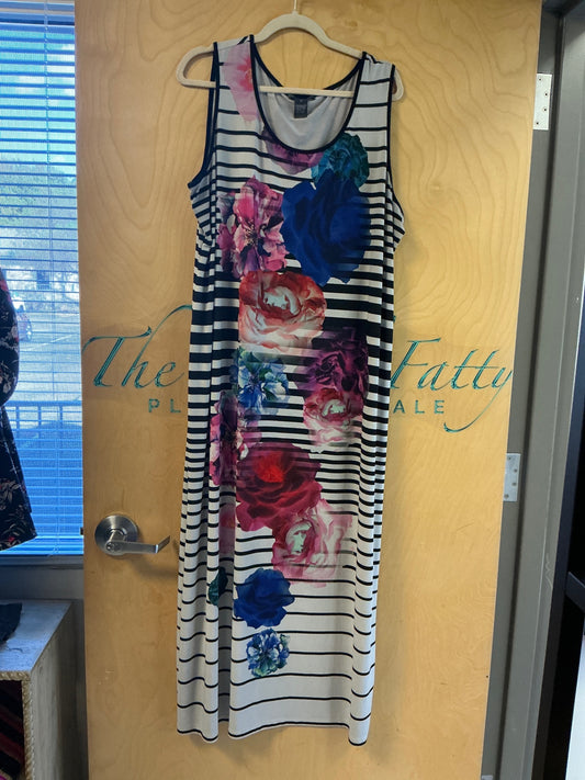 Chelsea & Theodore Dress - Multicolor (White, Pink, Blue, Purple, Red) - 2X