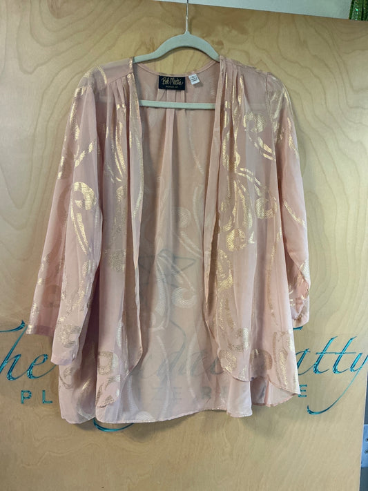 Bob Mackie Cover-Up - Peach with gold accents - XL