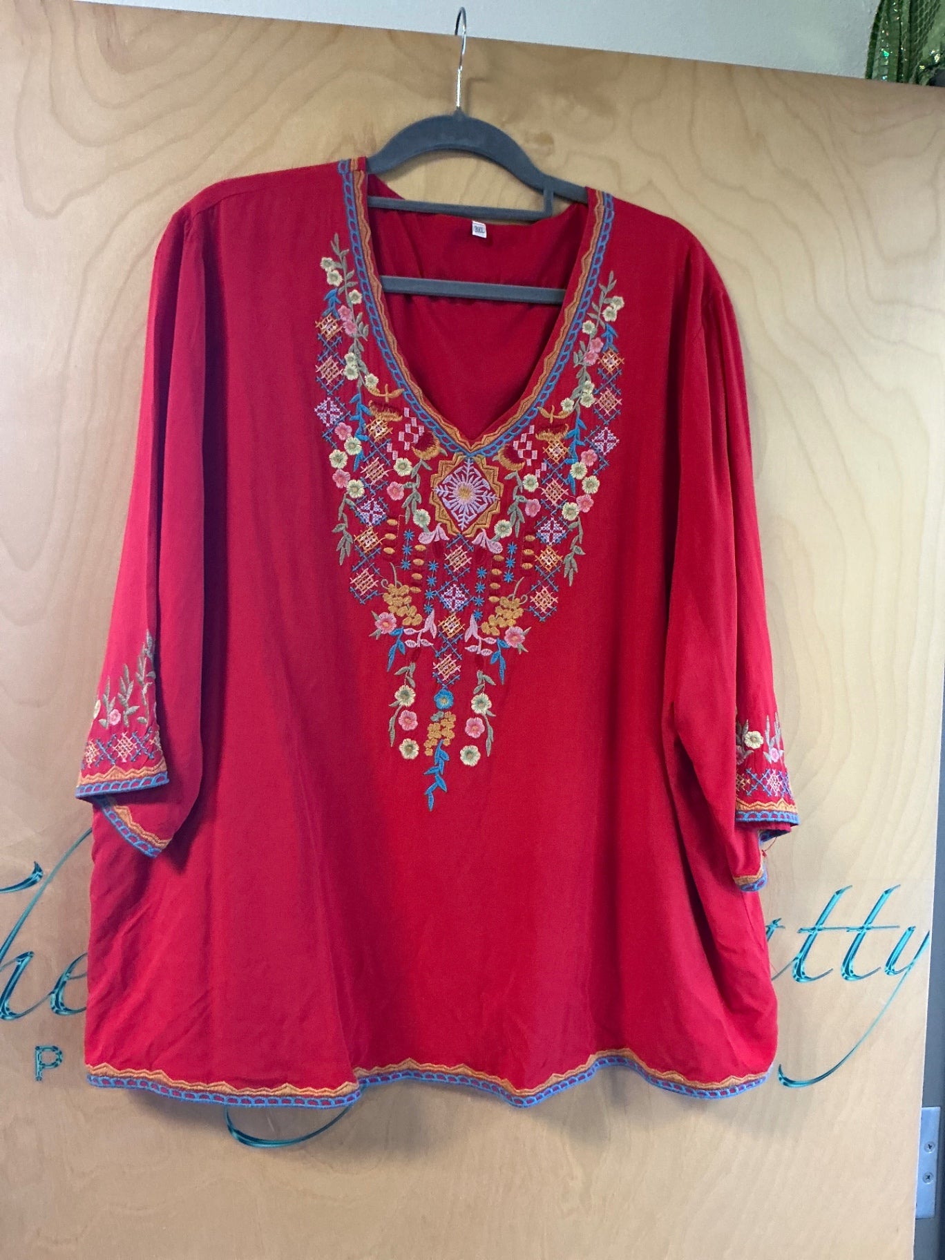 Blouse - Red - 3XL