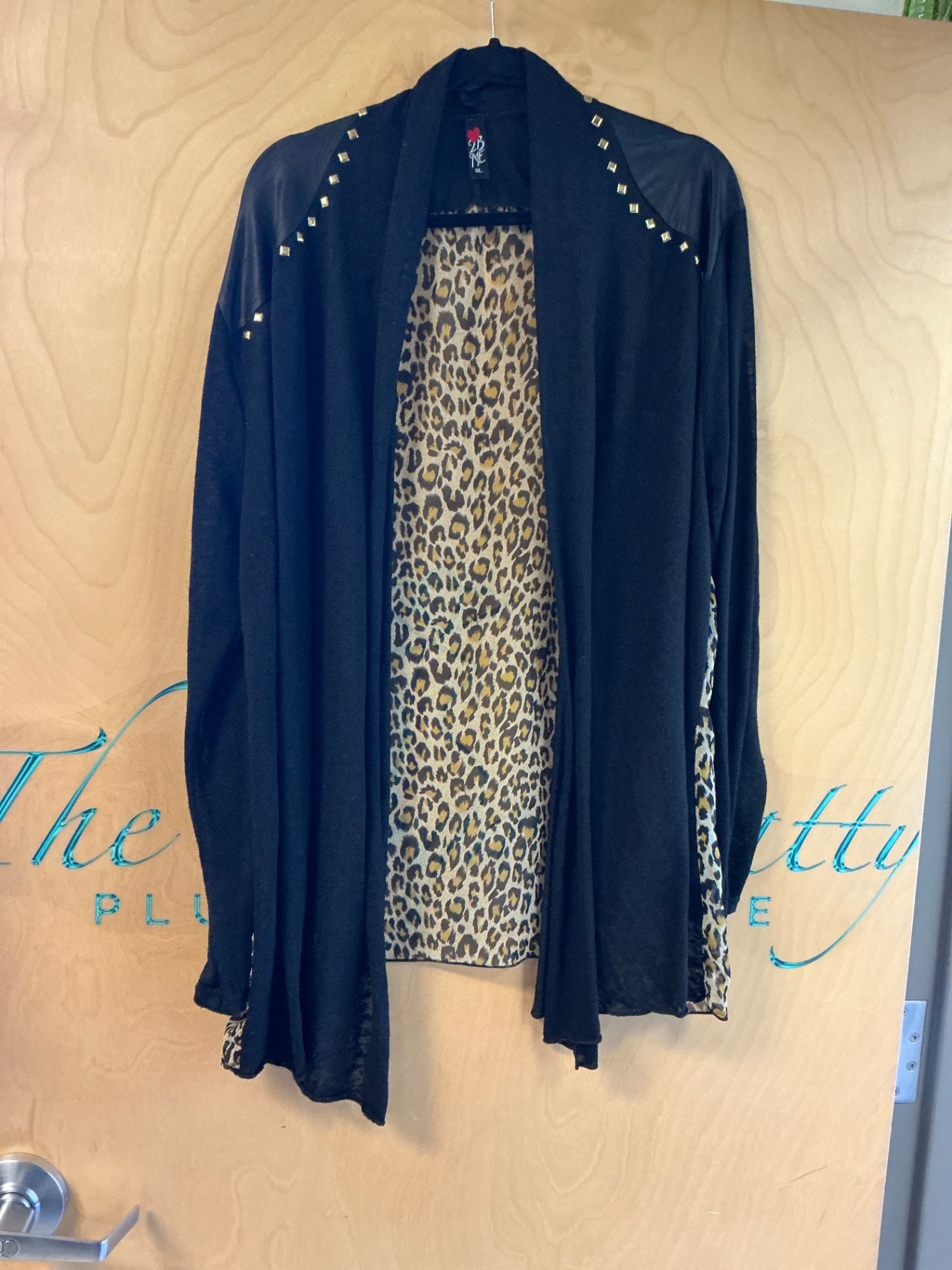 2BME Cover-Up - Black and leopard print - 3X
