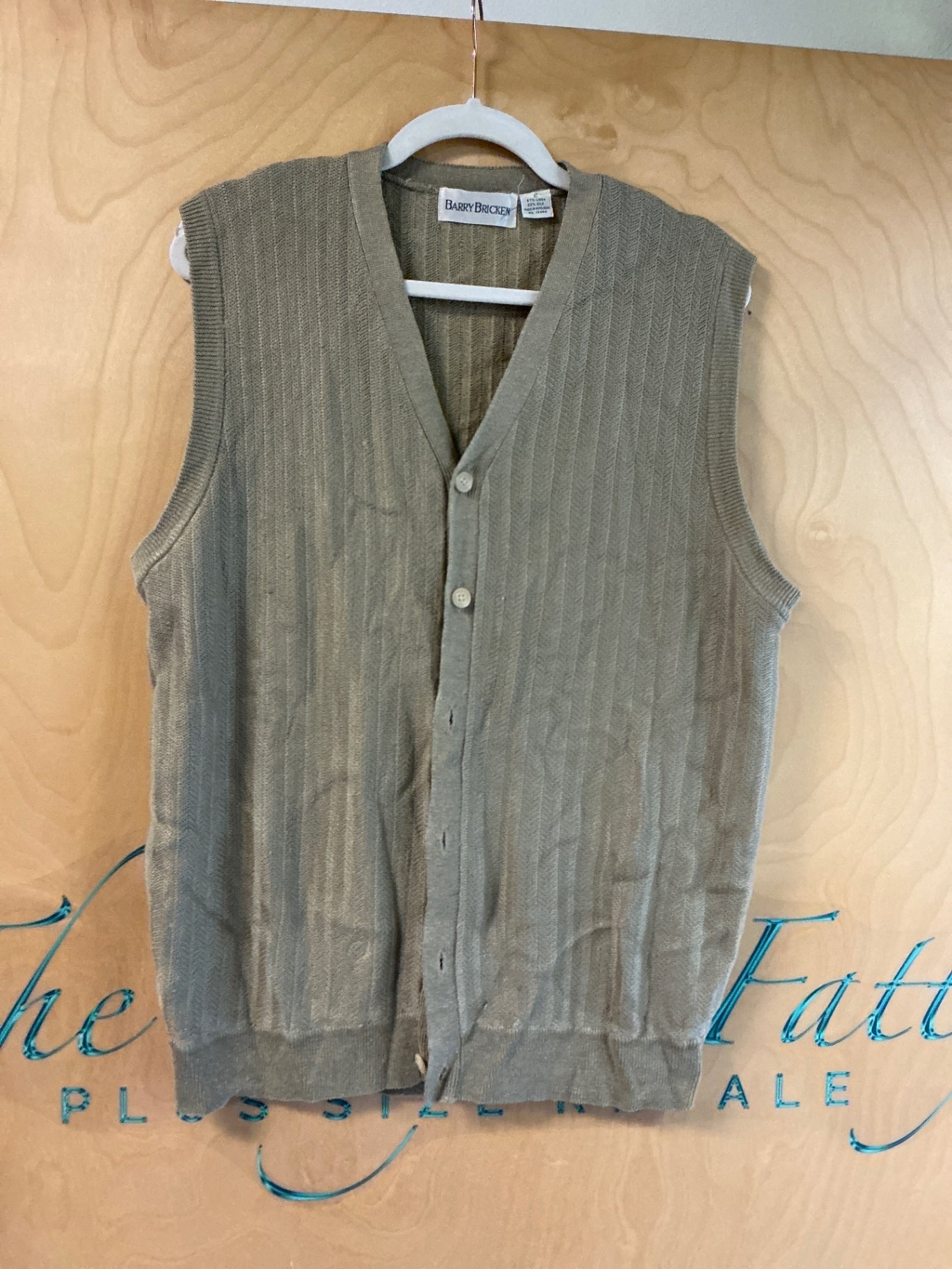 Barry Bricken Sweater Vest - Beige - L