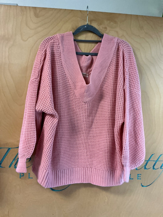 Zenana Sweater - Pink - 3X